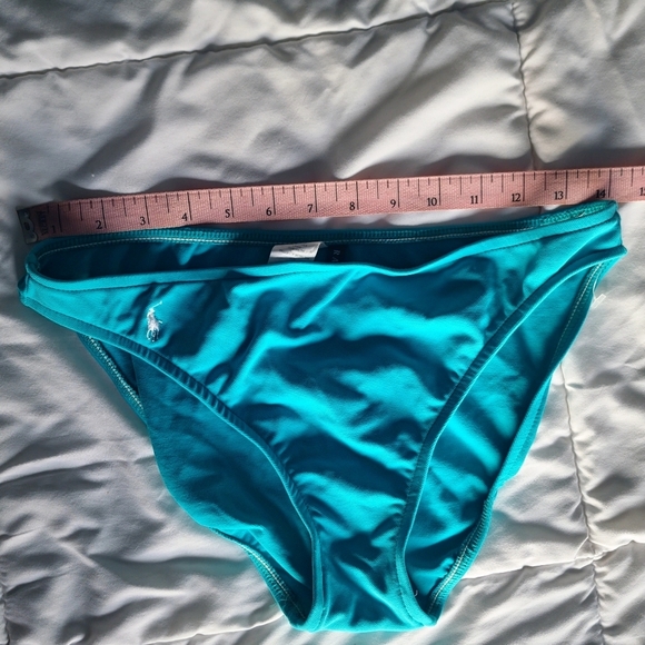Ralph Lauren Women's Teal Bikini Bottom POLO Pony Player - NWT Size M - Picture 13 of 14